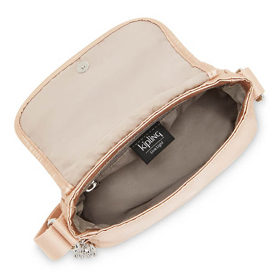 Sac Mini Kipling Sabian Metallic Crossbody Doré | FR 1866RV